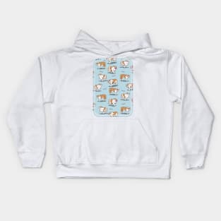 English bulldog pattern Kids Hoodie